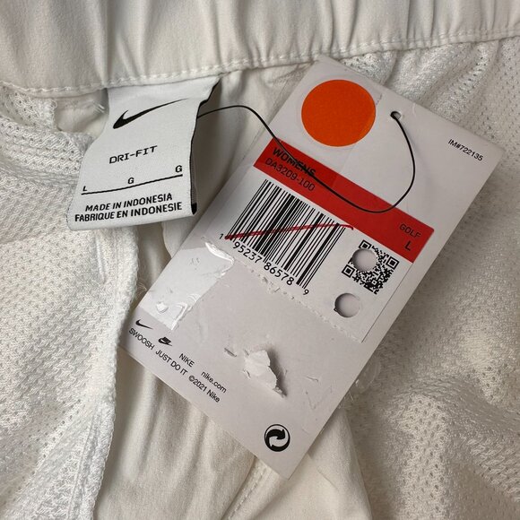Nike Women's Dri-Fit Victory 5" Standard Fit Stretch Golf Short, Size L, White - Picture 8 of 11